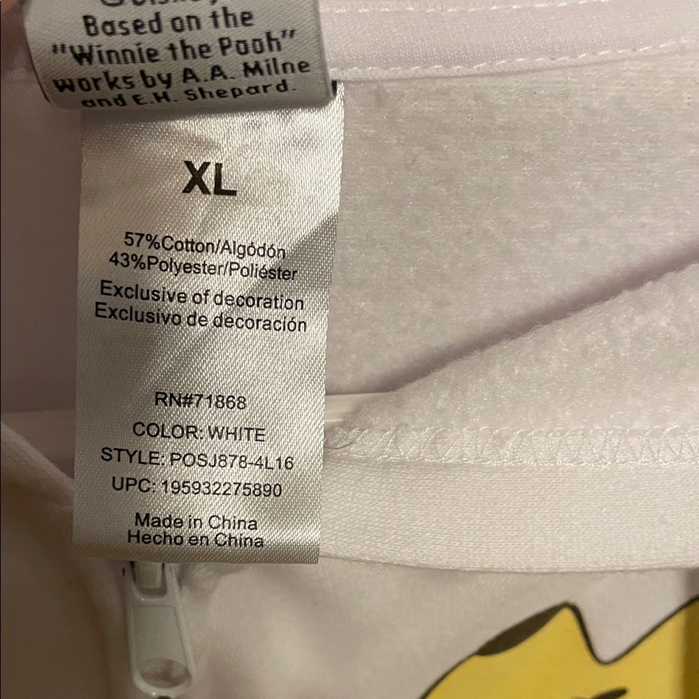 White Woman’s Hoodie Disney Winnie the Pooh - Picture 3 of 8